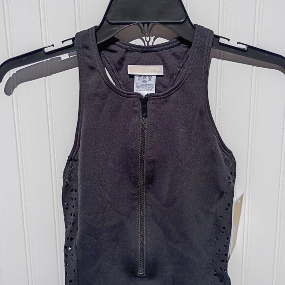 MICHAEL KORS Scuba Zip Swimsuit Womens 6 Black One Piece Bathing Suit NWT - Picture 5 of 16